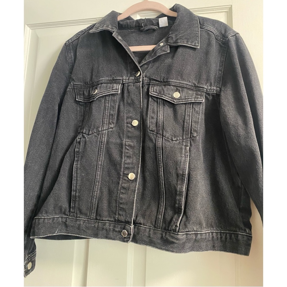 H&M black/grey Demin jacket